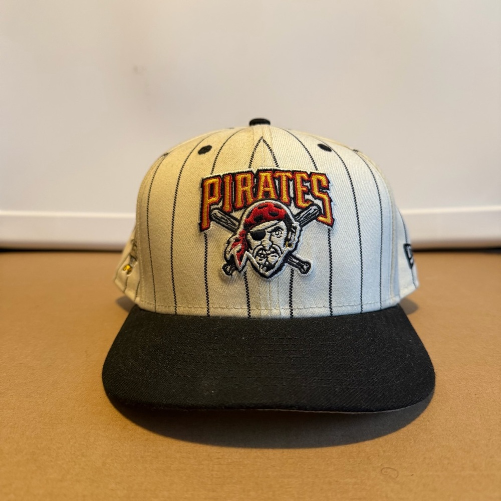New Era Pirates MLB All Star Hat - Black and Cream